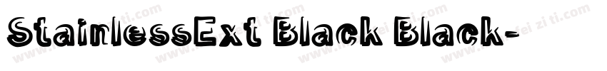StainlessExt Black Black字体转换